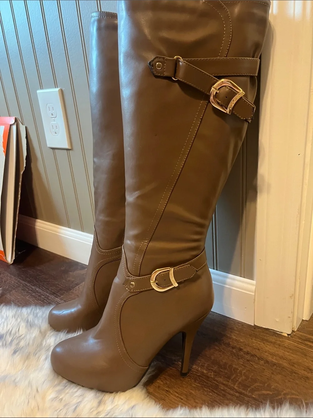 NEW SEXY  DEVON WINDSOR Tall Brown Over-the-Knee Riding Boots